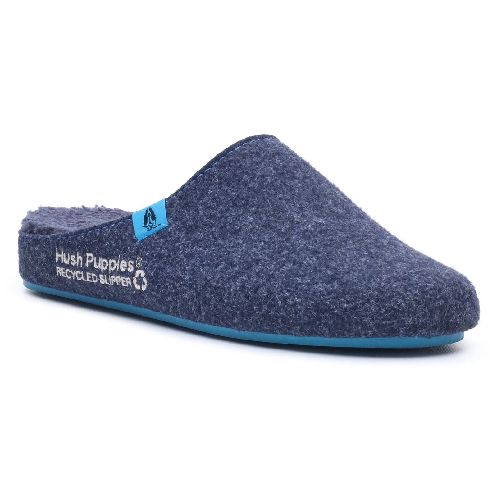 Hush Puppies The Good Polyester Men's Navy Blue Slippers