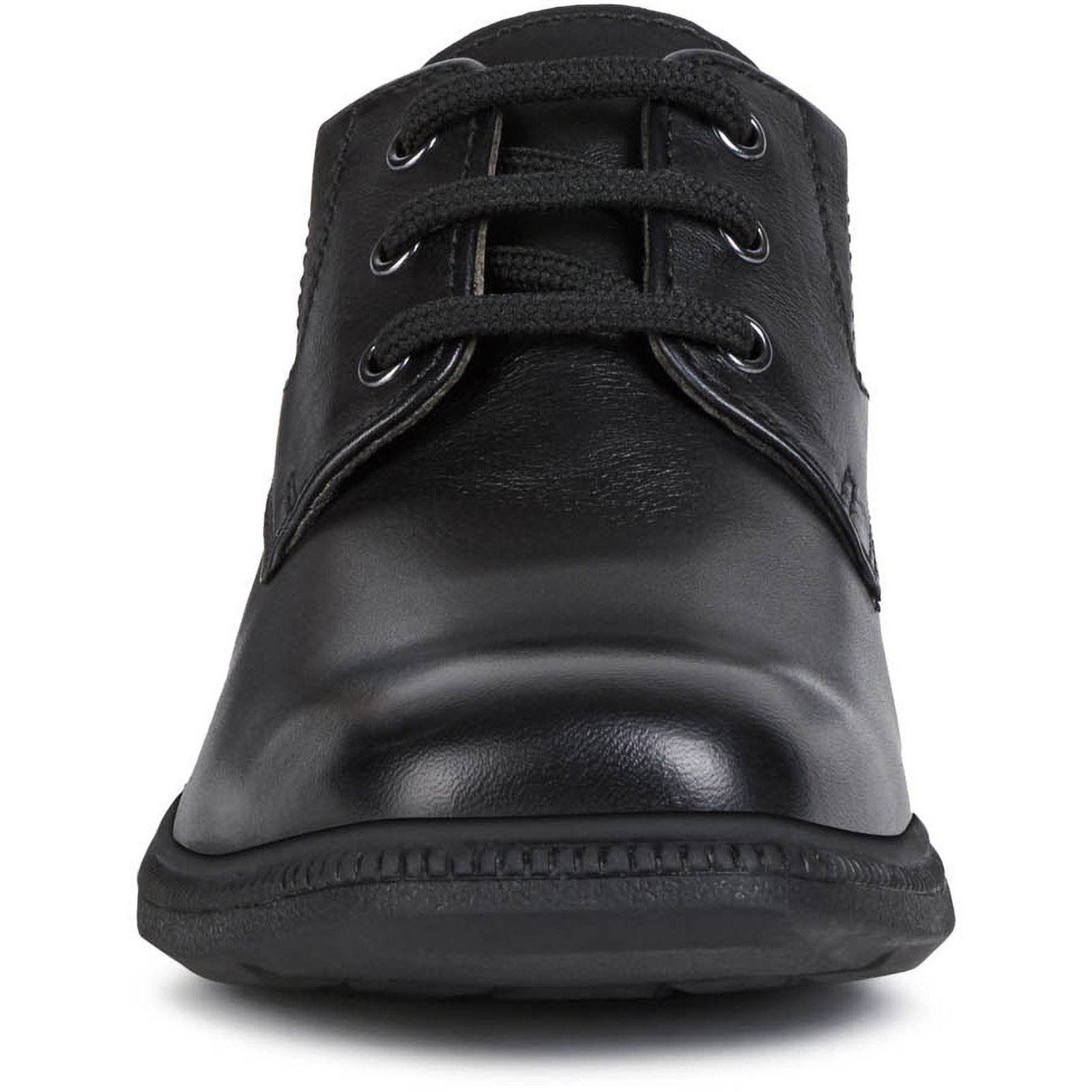 Geox Jr Federico Leather Boy's Black Lace-Up Shoes