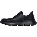 Skechers Garza Sully Leather Men's Black Lace-Up Shoes