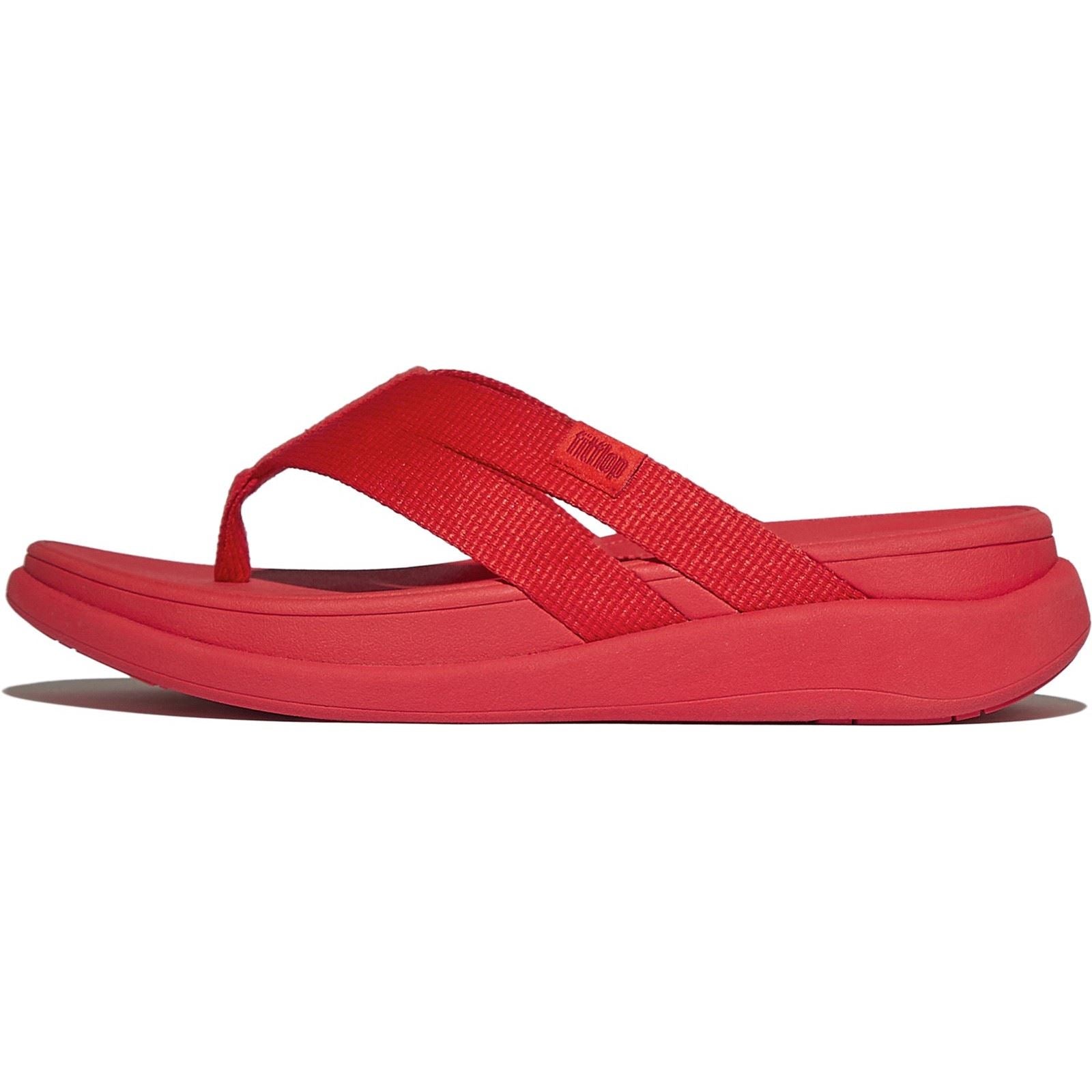 Fitflop F-Mode Go Polyester Women's Red Flip Flops
