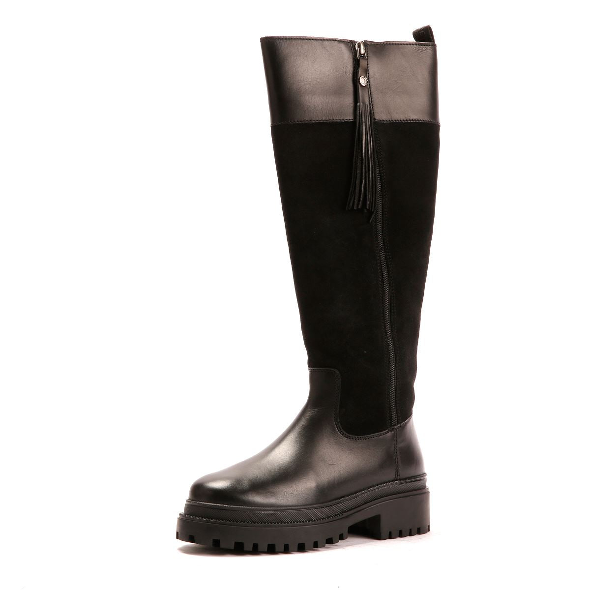 Osprey London The Bramble Tall Leather Women's Black Boots
