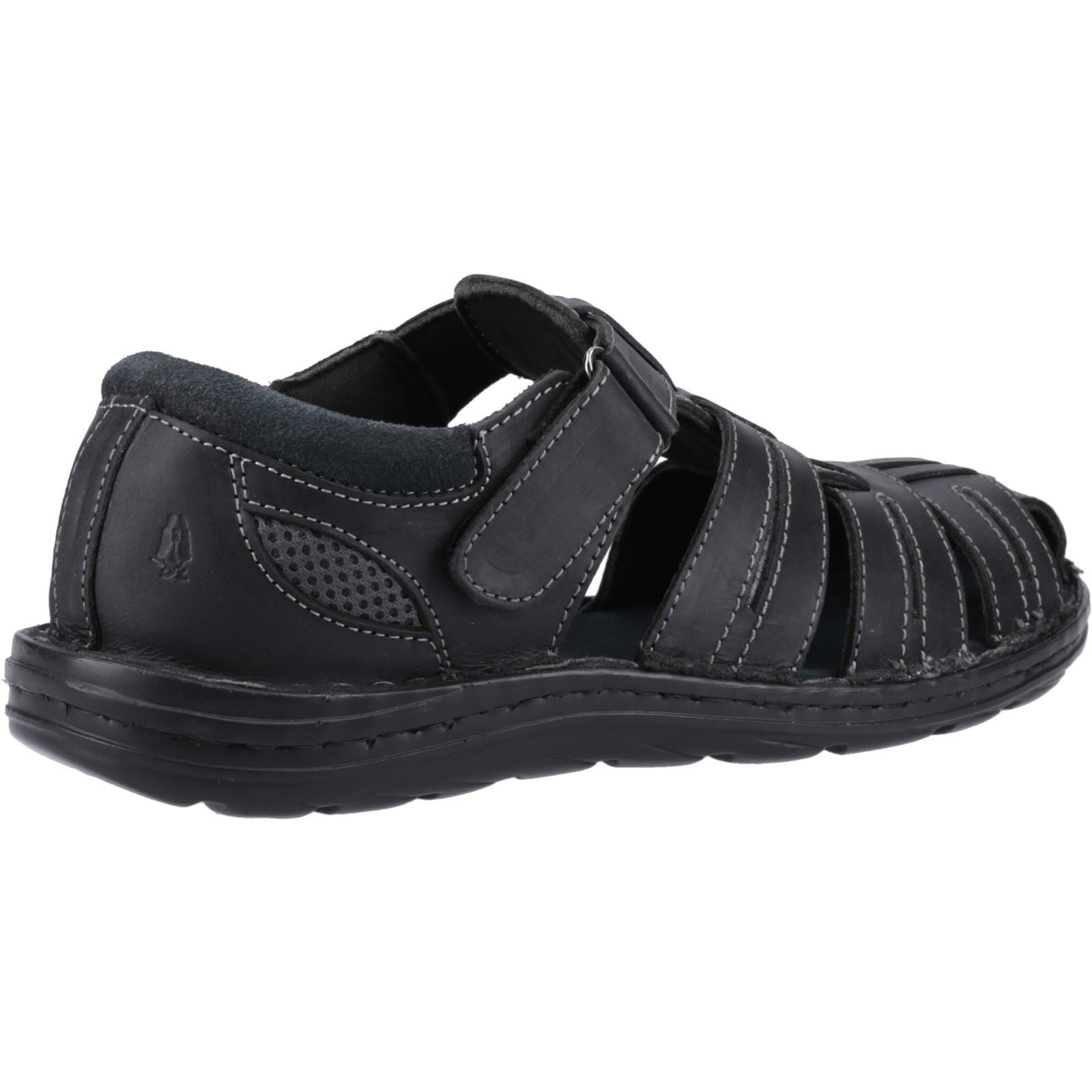 Hush Puppies Albert Leather Men's Black Sandals
