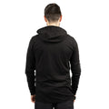 Caterpillar Hooded Long Sleeve Cotton Men's Black T-Shirt