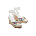 TOMS Marisela Synthetic Women's White Wedges
