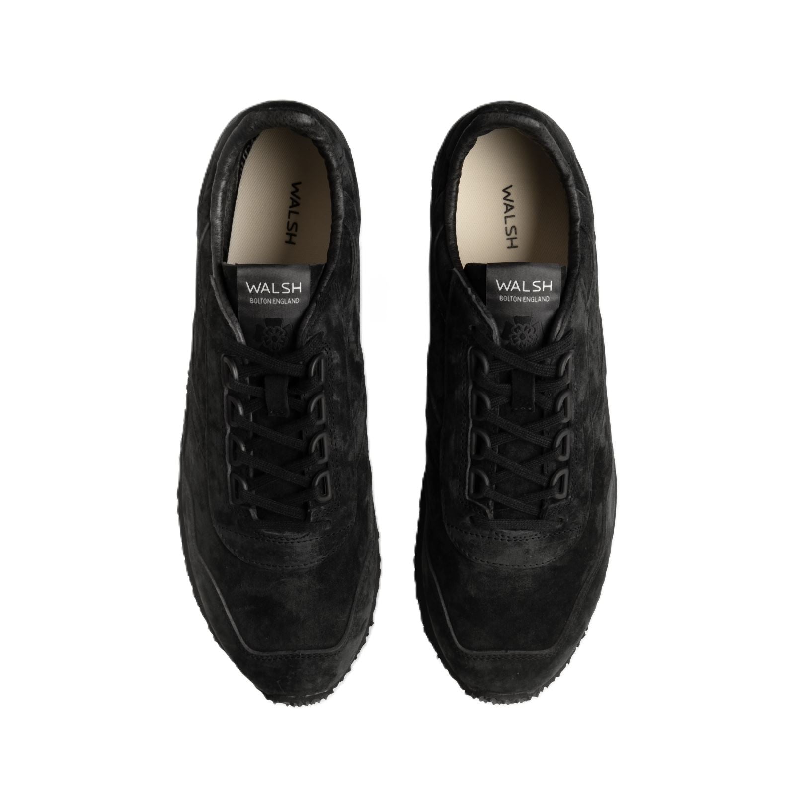Walsh Ensign Leather Men's Black Trainers
