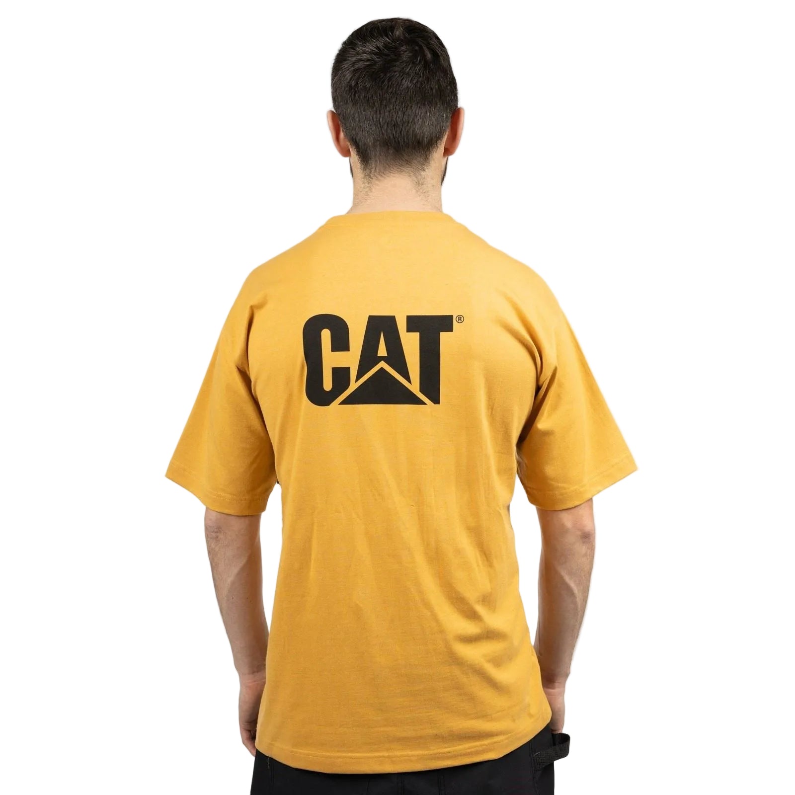Caterpillar W05324 Trademark Cotton Men's Yellow T-Shirt