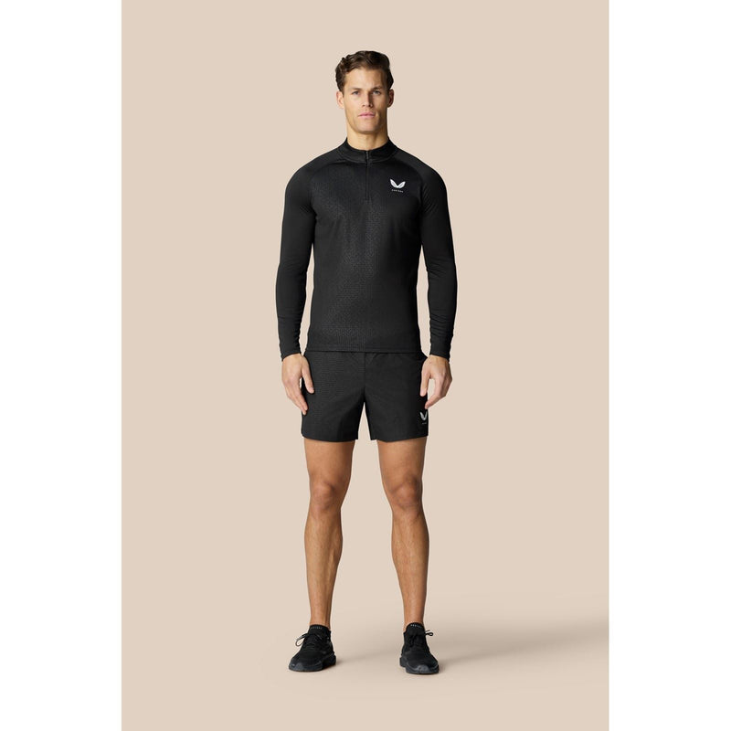 Castore Adapt 1/4 Zip Top Polyester Men's Black Activewear T-Shirts