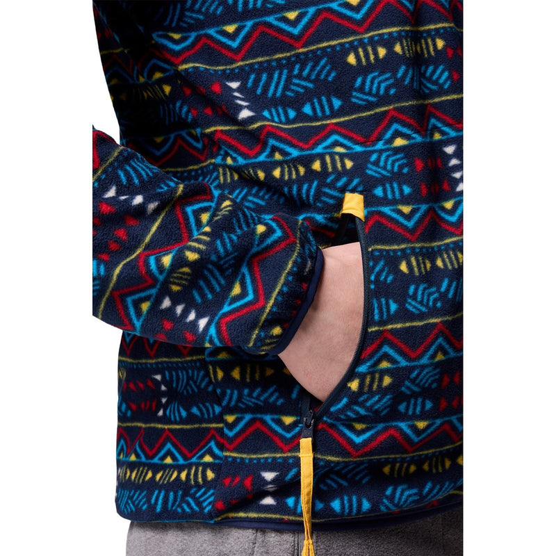 Columbia Sequoia Grove Printed Full Zip Men's Blue Fleece Jacket