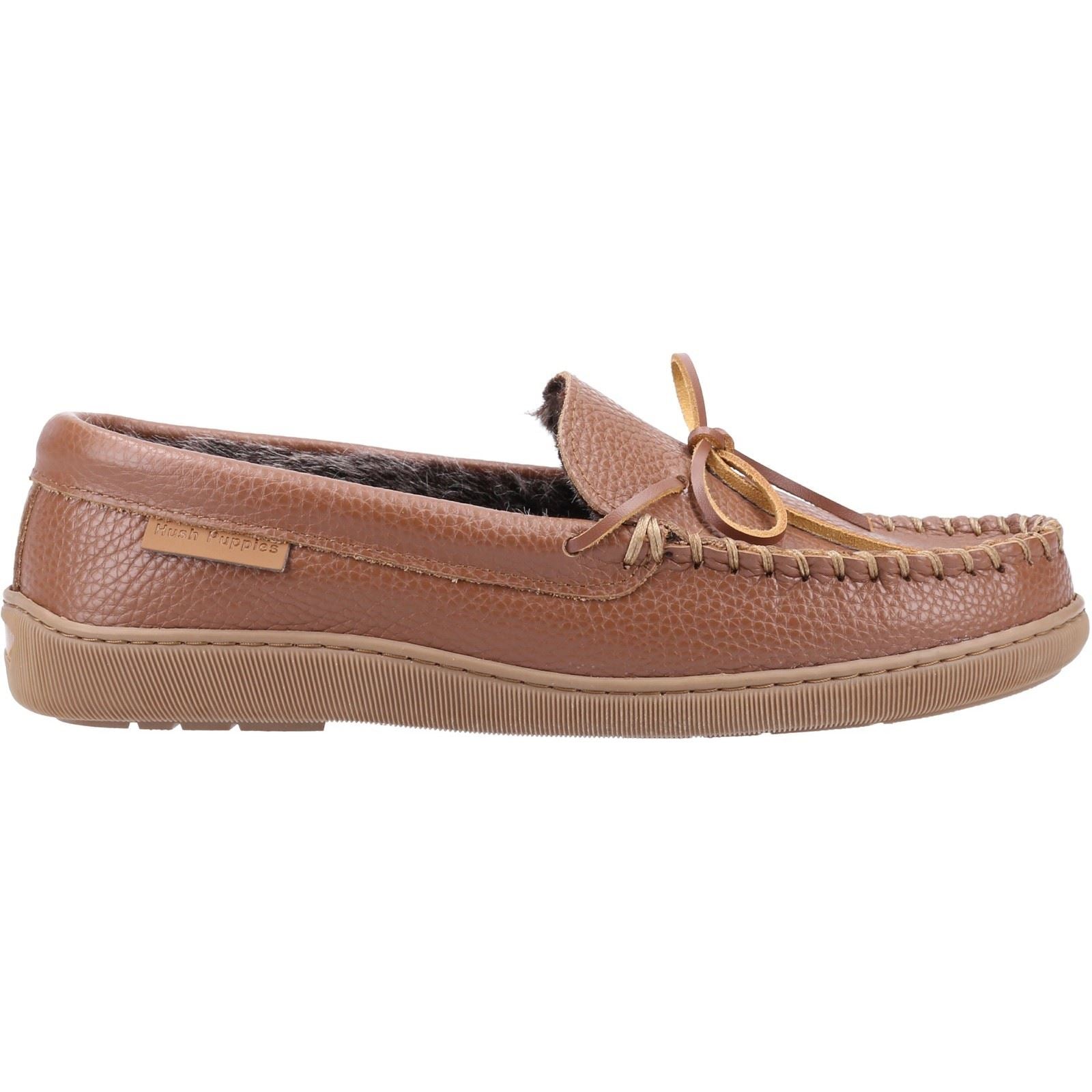 Hush Puppies Ace Leather Men's Tan Slippers