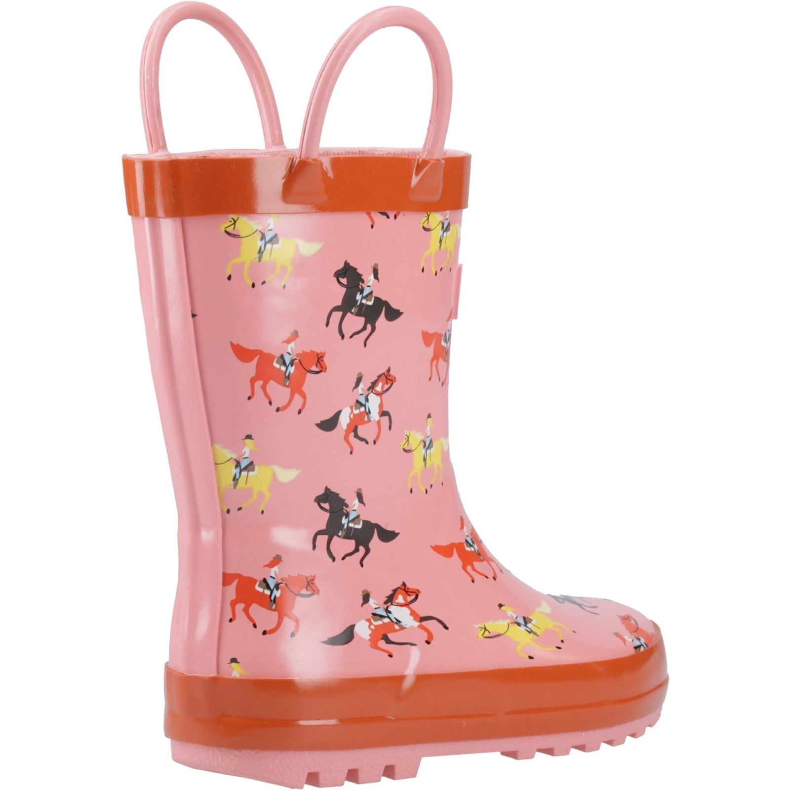 Cotswold Puddle Rubber Unisex Kid's Horses Wellington Boots