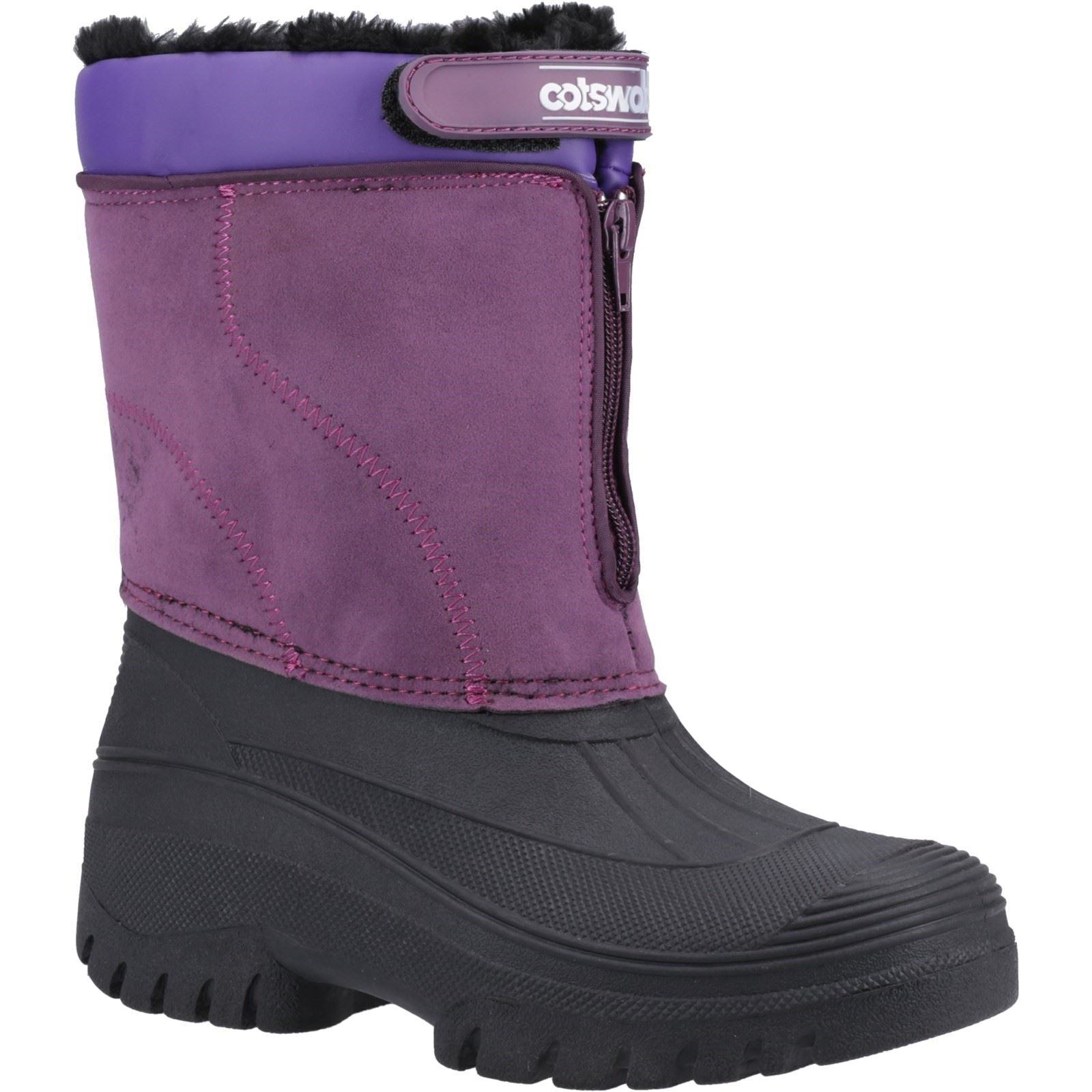 Cotswold Venture Synthetic Purple Wellington Boots