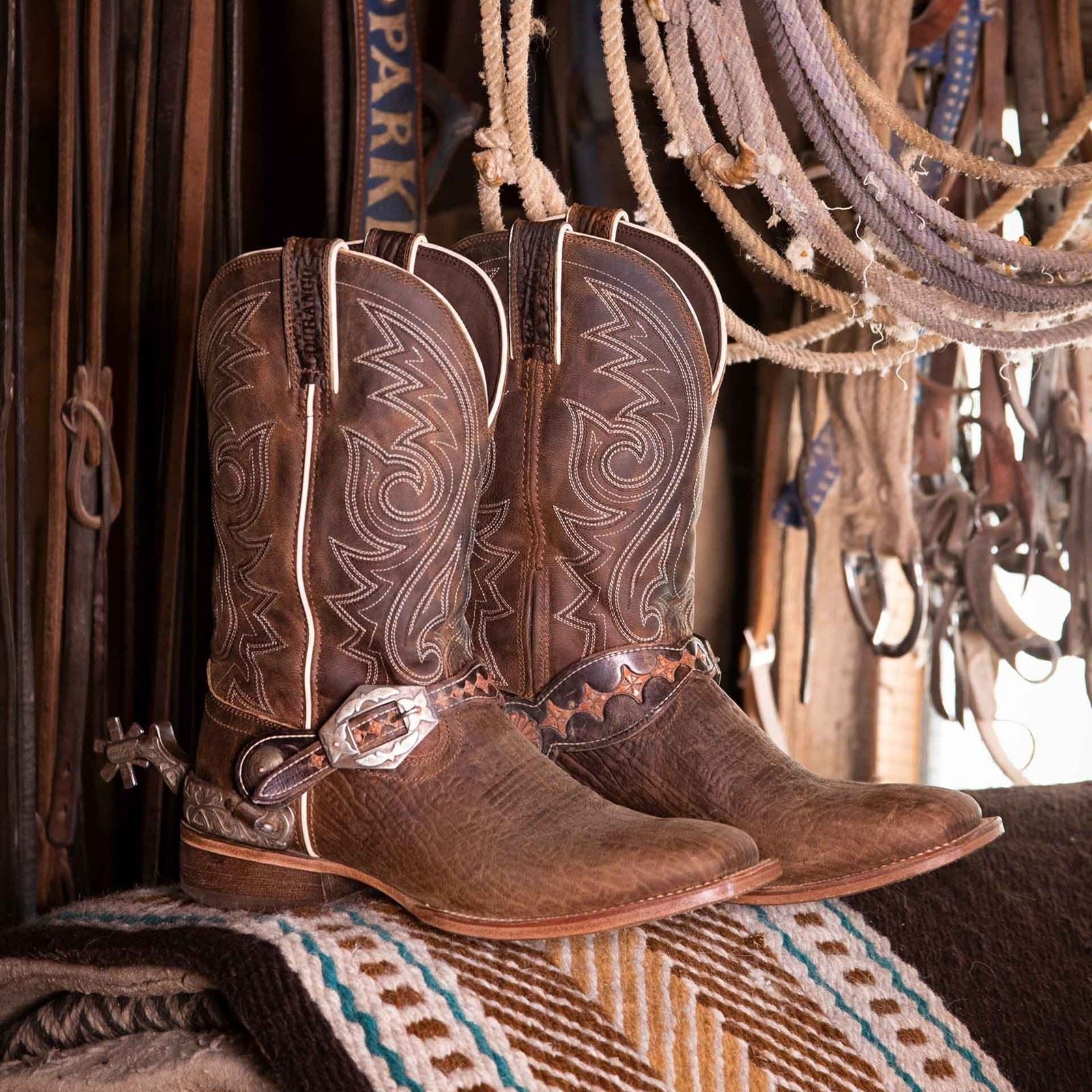 Durango Arena Pro Leather Men's Worn Saddle Boots