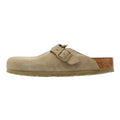Birkenstock Boston Suede Faded Khaki Grey Clogs