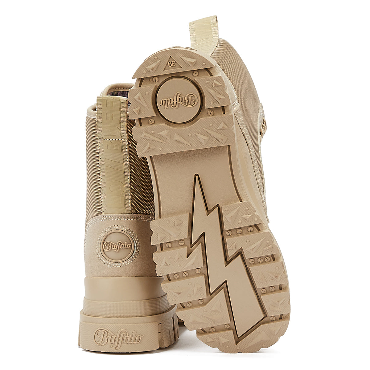 Buffalo Aspha Com2 Womens Cream Boots