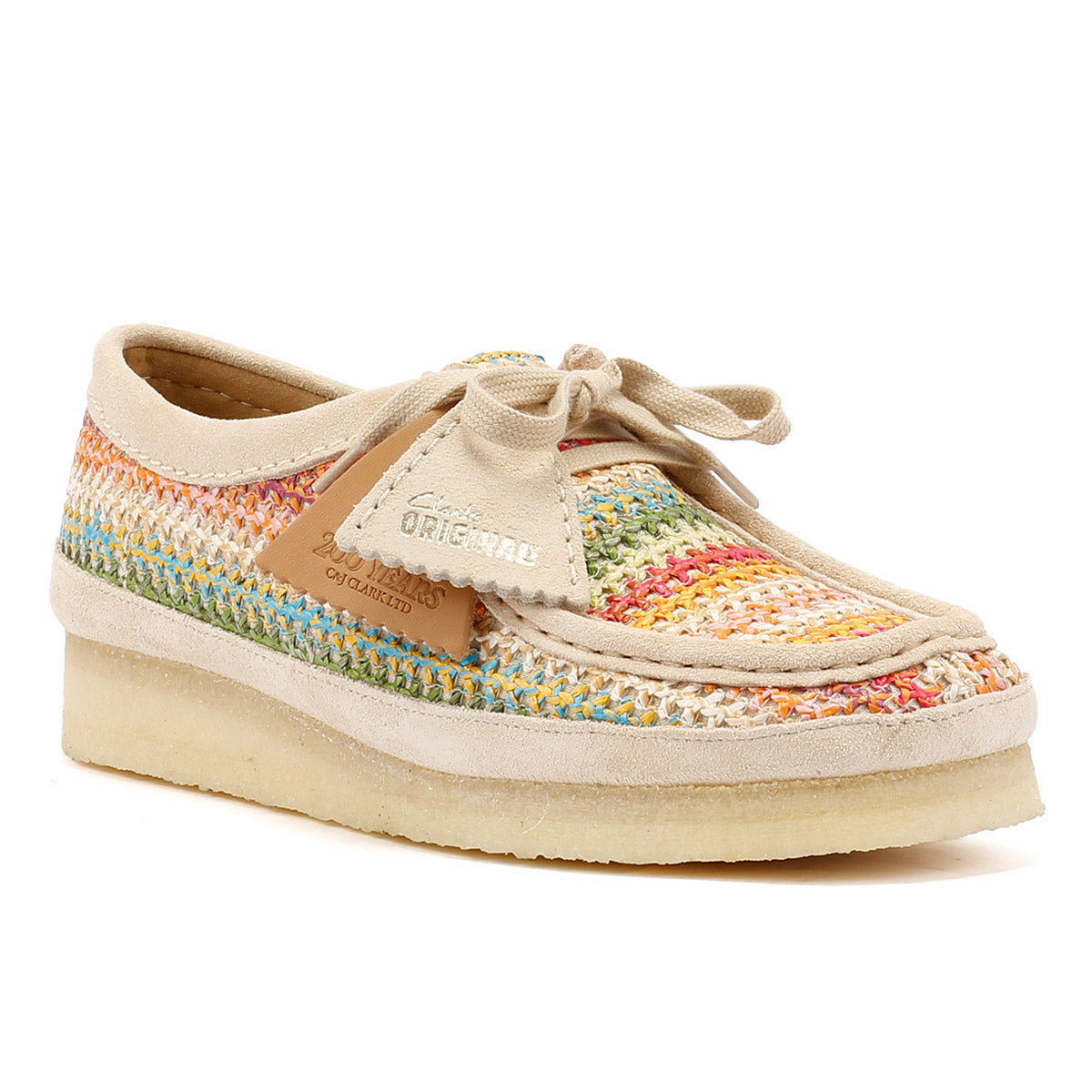 Clarks Originals Wallabee Raffia Women's Multicolour Shoes