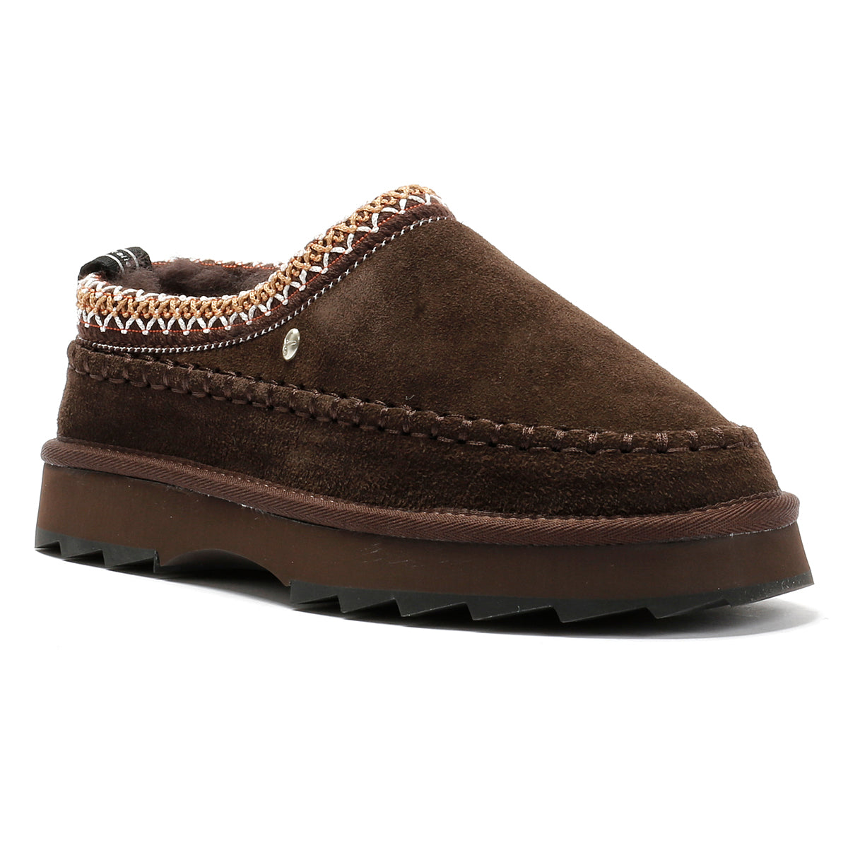 Emu Australia Sharky Adventure Scuff Suede Women's Chocolate Slippers