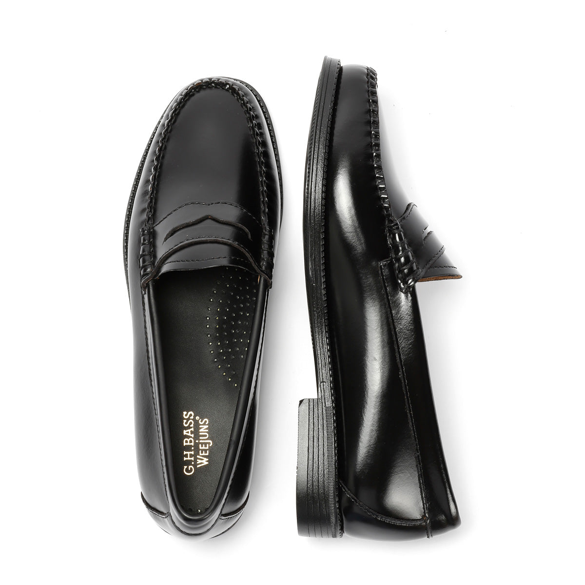 G. H. Bass Weejun II Leather Women's Black Penny Loafers