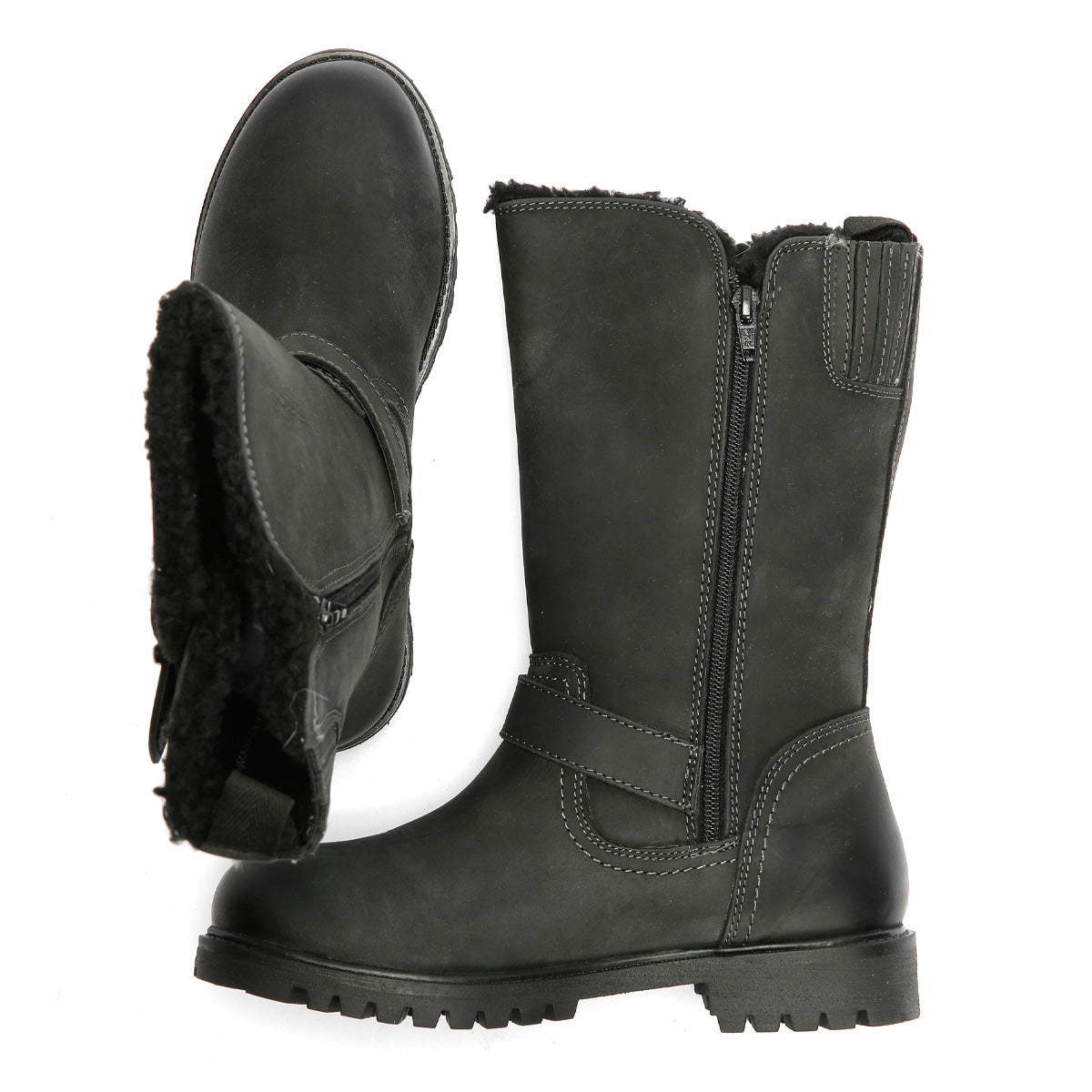 Hush Puppies Winnie Leather Women's Black Boots