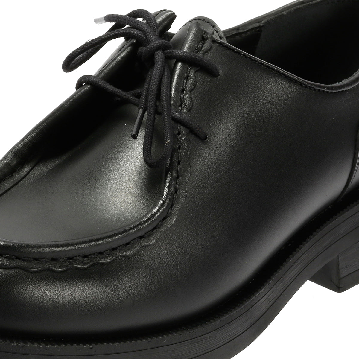 Kleman Tambour Leather Men's Noir Lace-Up Shoes