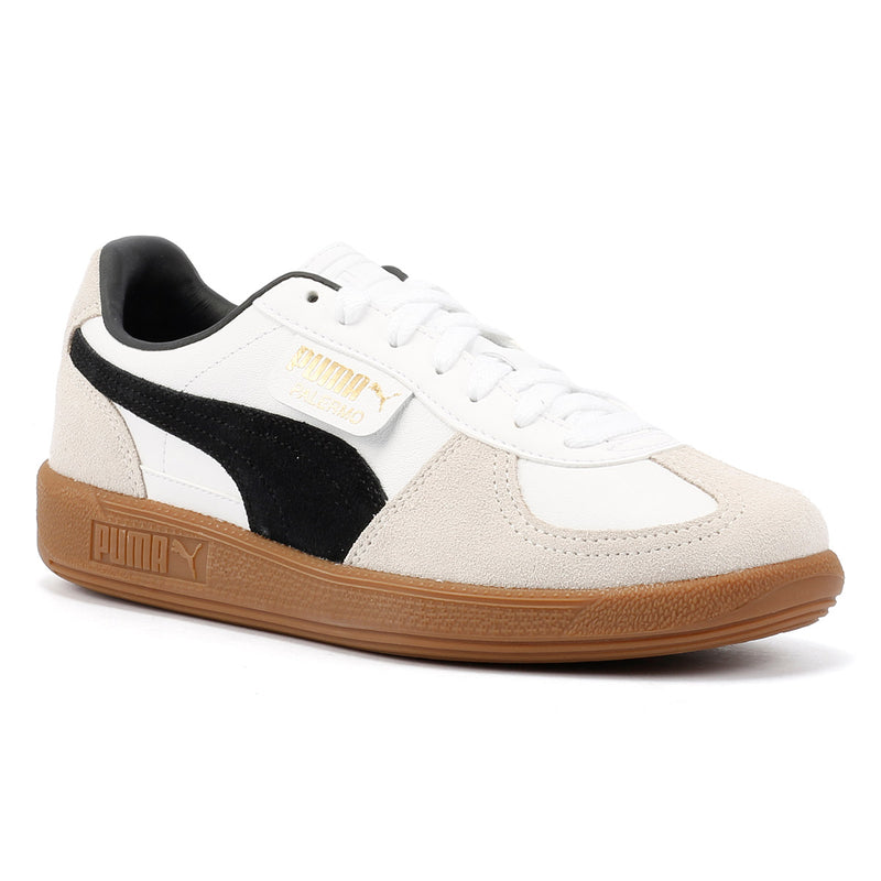 Puma Palermo Leather White/Black Trainers
