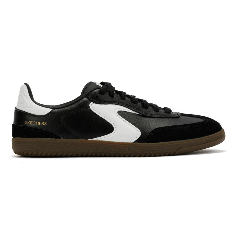 Skechers Hotshot Kickoff Leather Women's Black/White Trainers