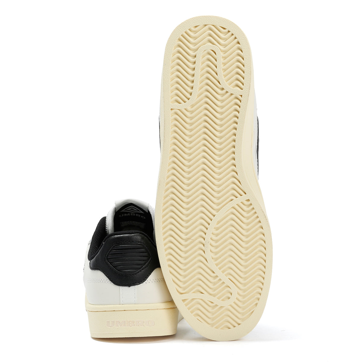 Umbro Clayton Leather Men's White/Pastel Yellow/Black Trainers