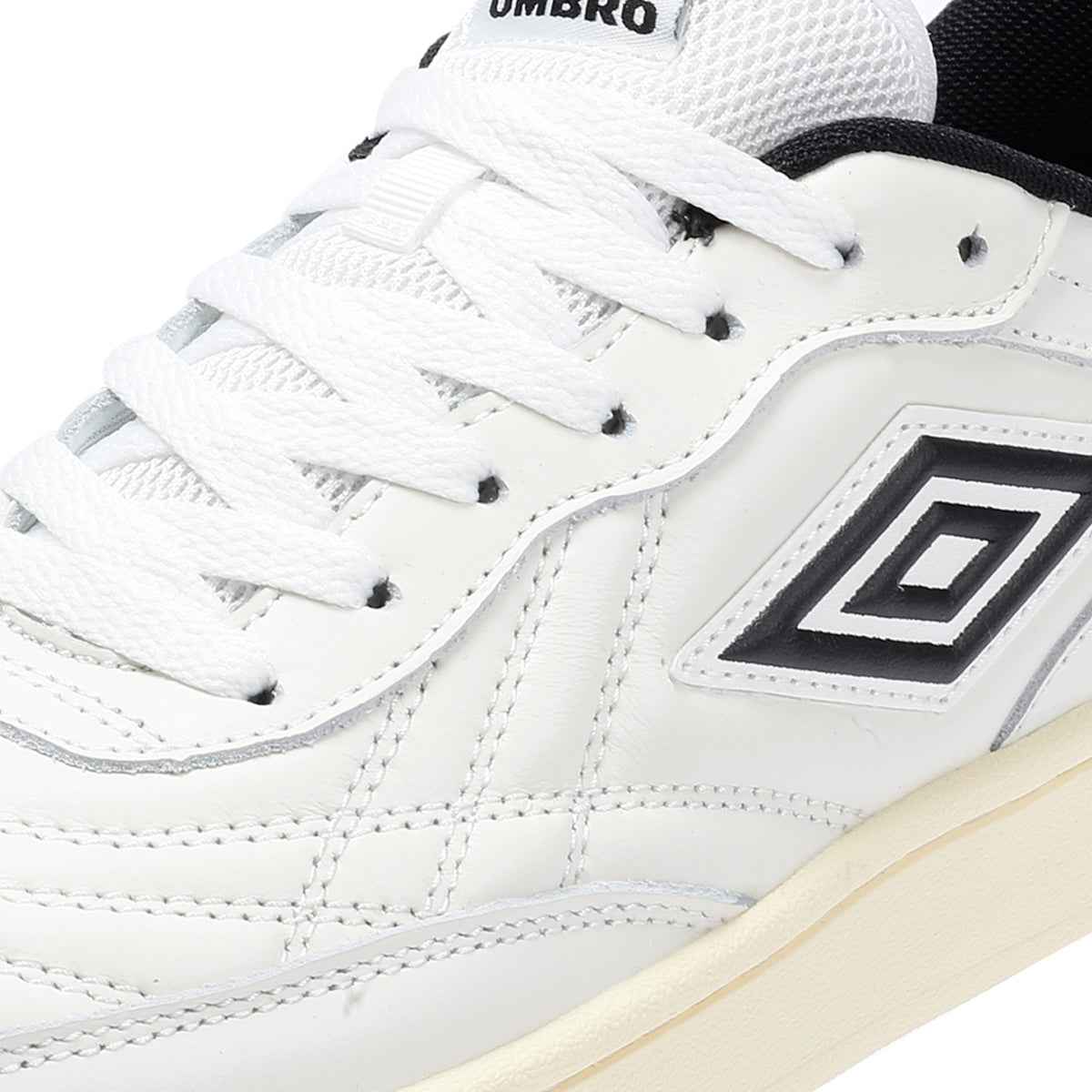 Umbro Clayton Leather Men's White/Pastel Yellow/Black Trainers