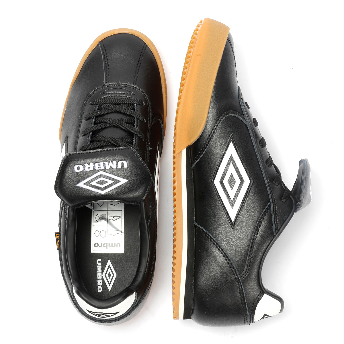 Umbro 5V5 Leather Black/Antique White Trainers
