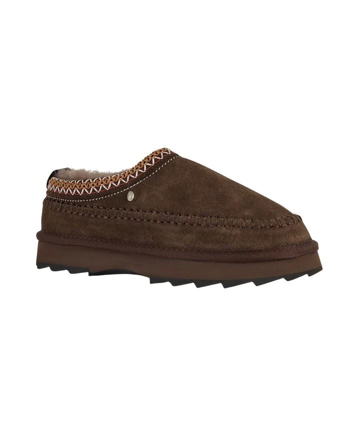 Emu Australia Sharky Adventure Scuff Suede Women's Chocolate Slippers
