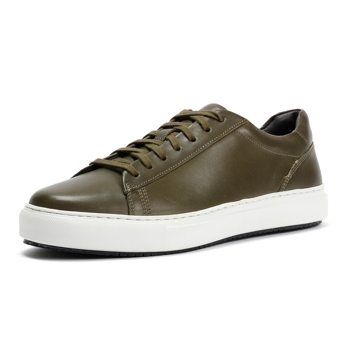 Ben Sherman Ace Cupsole Leather Men's Olive Trainers