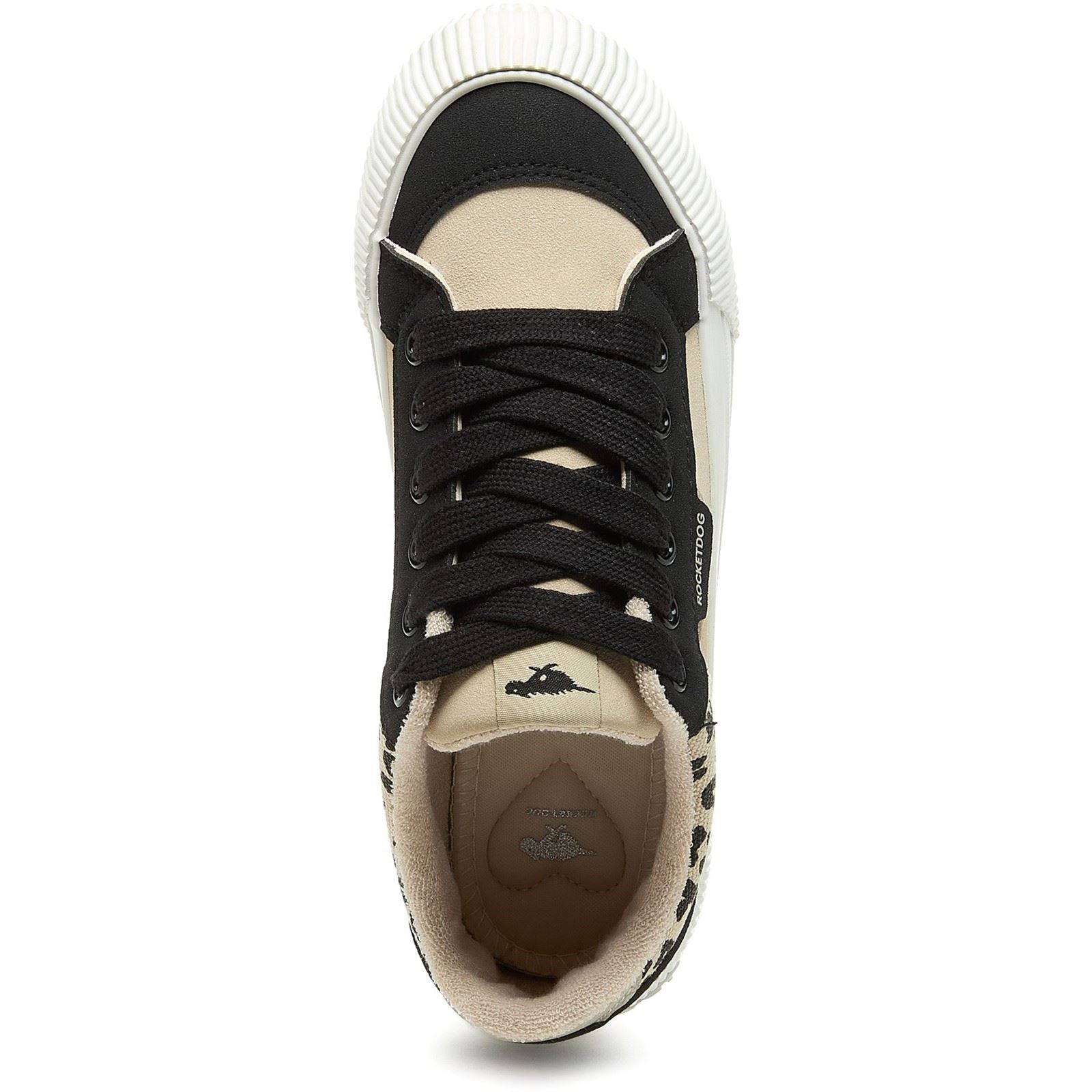Rocket Dog Cheery Blocked Cotton Women's Beige/Black Trainers