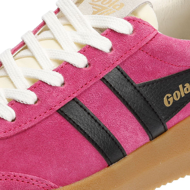 Gola Athena Suede Women's Fuchsia/Black/Evergreen Trainers