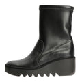 Fly London Boik Wedge Stretch Leather Women's Black Boots