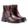 Fly London Rily Leather Women's Wine Boots