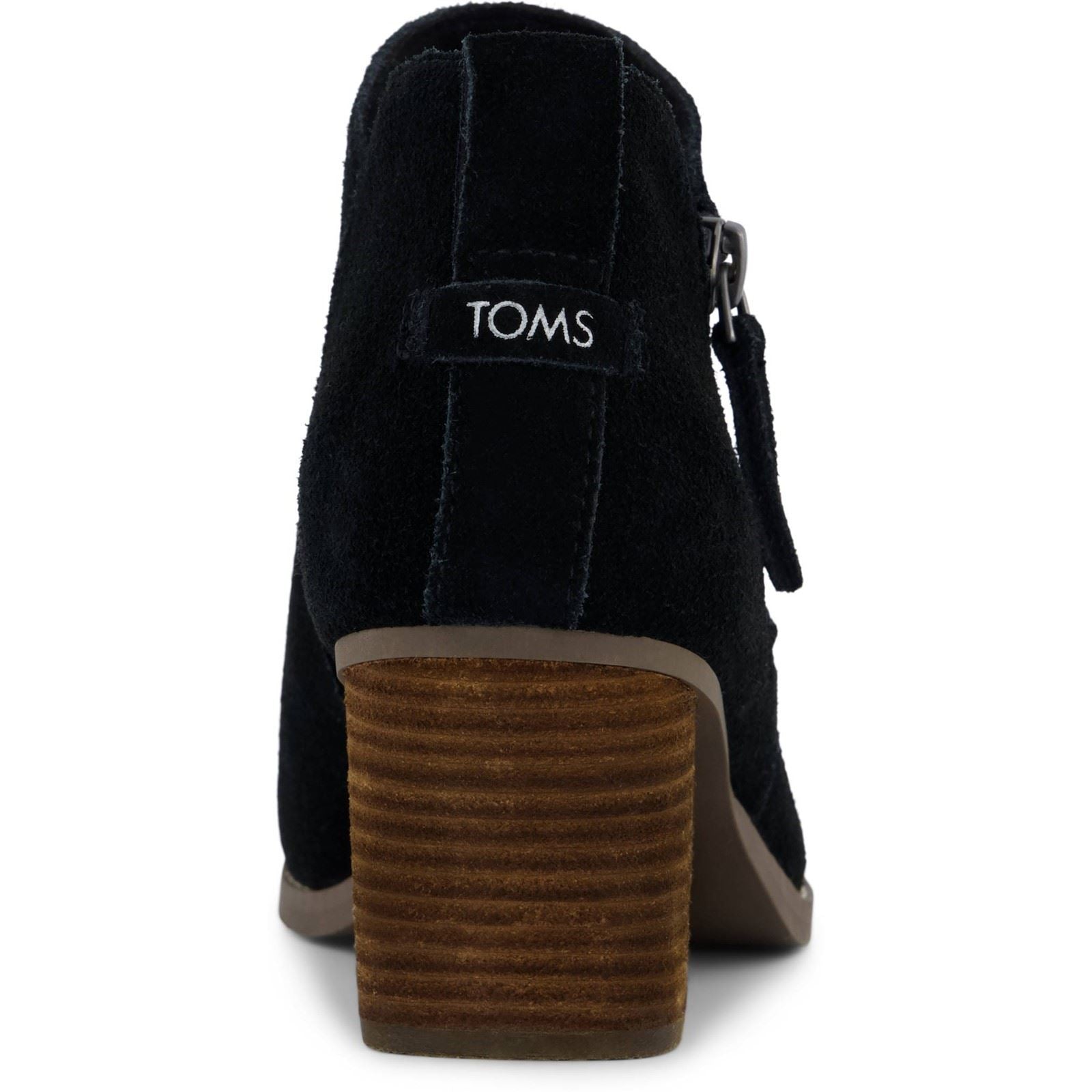 TOMS Goldie Textile Women's Black Heeled Ankle Boots