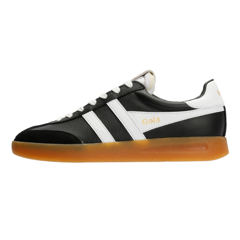 Gola Cyclone Leather Women's Black/White/Gum Trainers