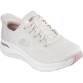 Skechers Arch Fit 2.0 - Easy Chic Textile Women's Natural/Pink Trainers