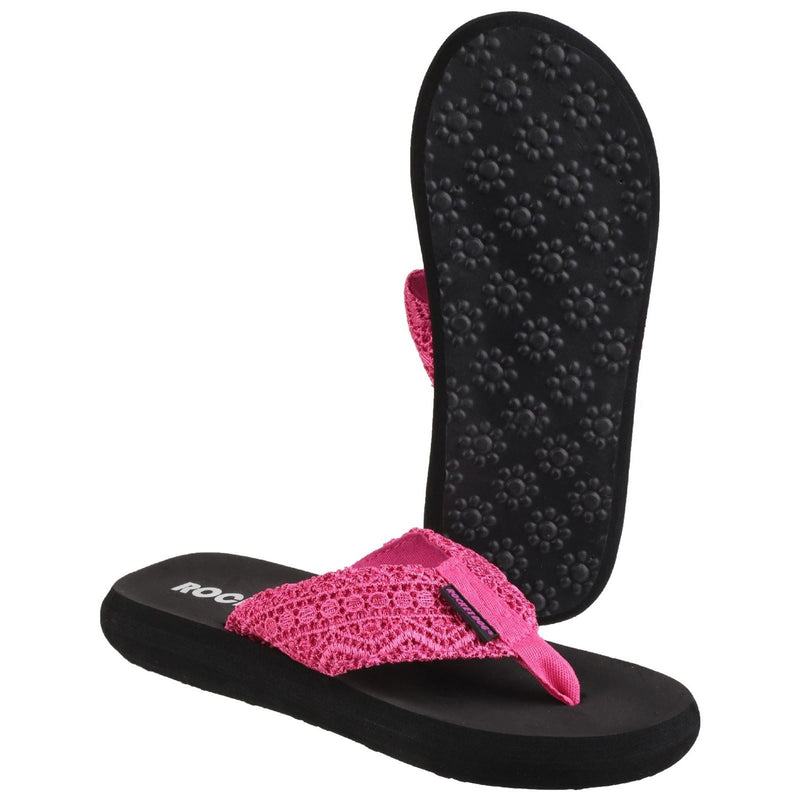 Rocket Dog Spotlight Lima Fabric Women's Pink Flip Flops
