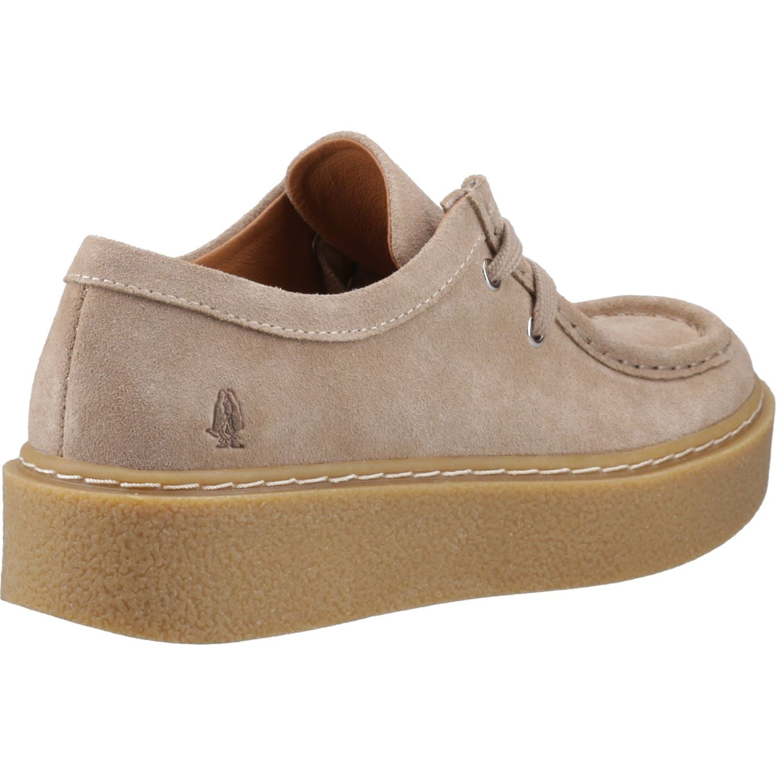 Hush Puppies Bridie Suede Leather Women's Taupe Moccasins Shoes