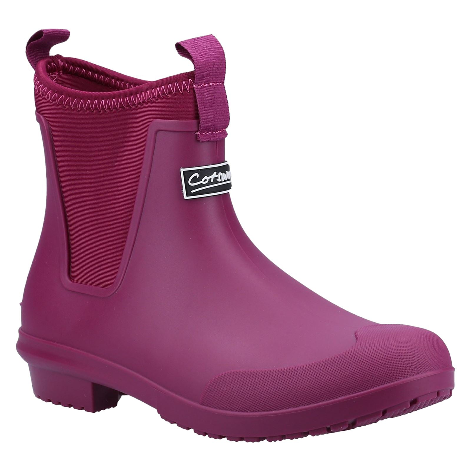 Cotswold Grosvenor Synthetic Berry Wellington Boots