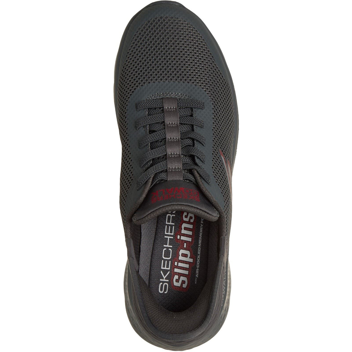Skechers GO WALK Flex Hands Up Textile Men's DARK GREY Trainers