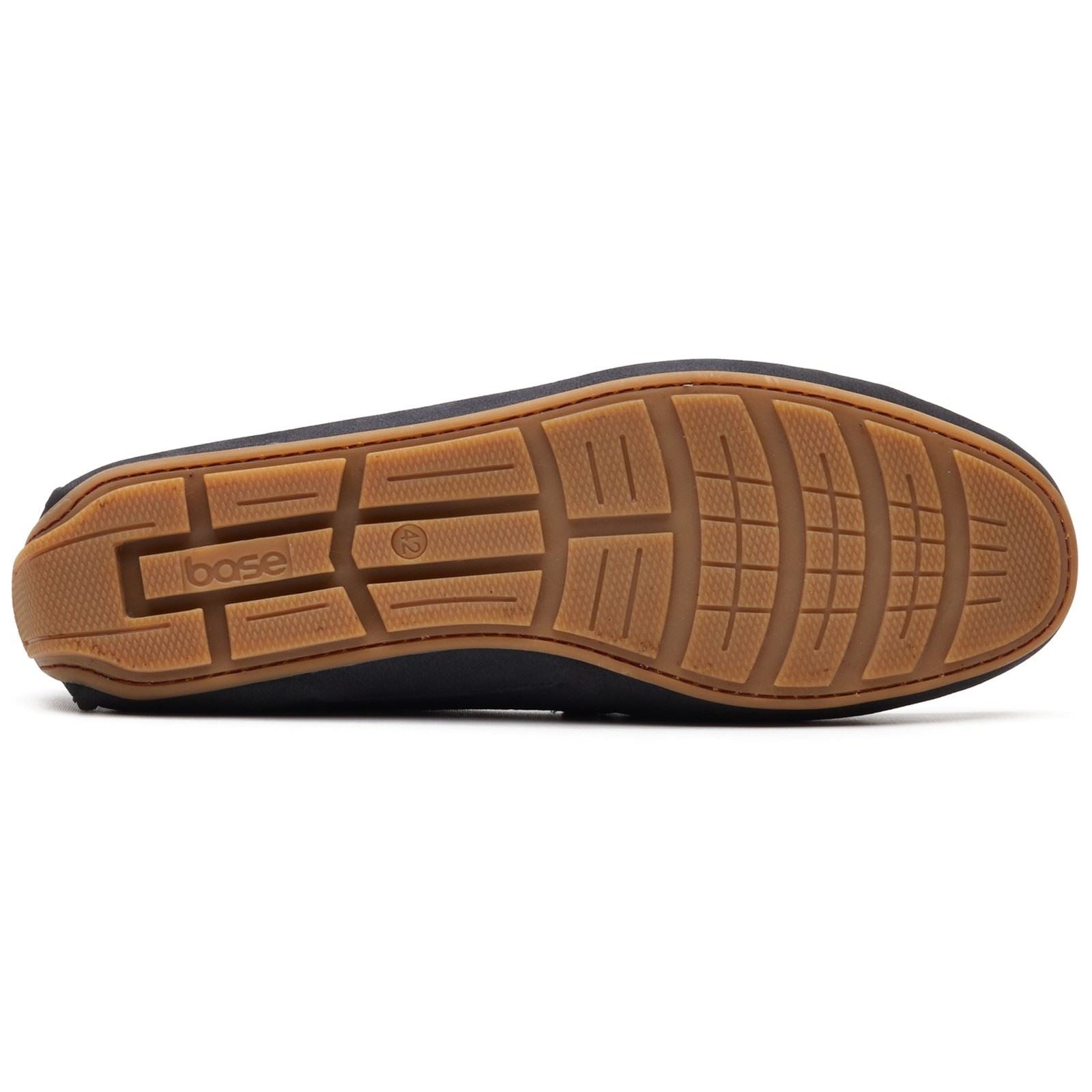 Base London Moss Driver Leather Men's Navy Loafers