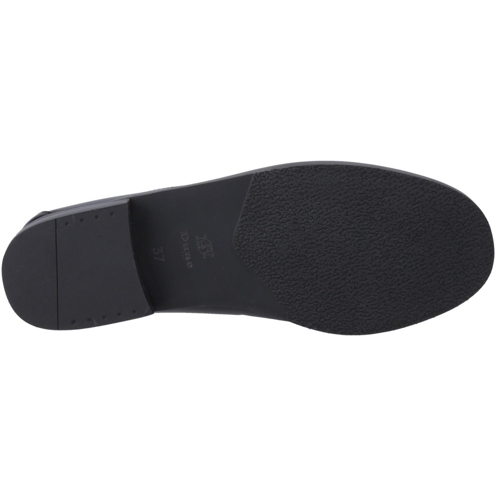 Dune Ginni Leather Women's Black Shoes