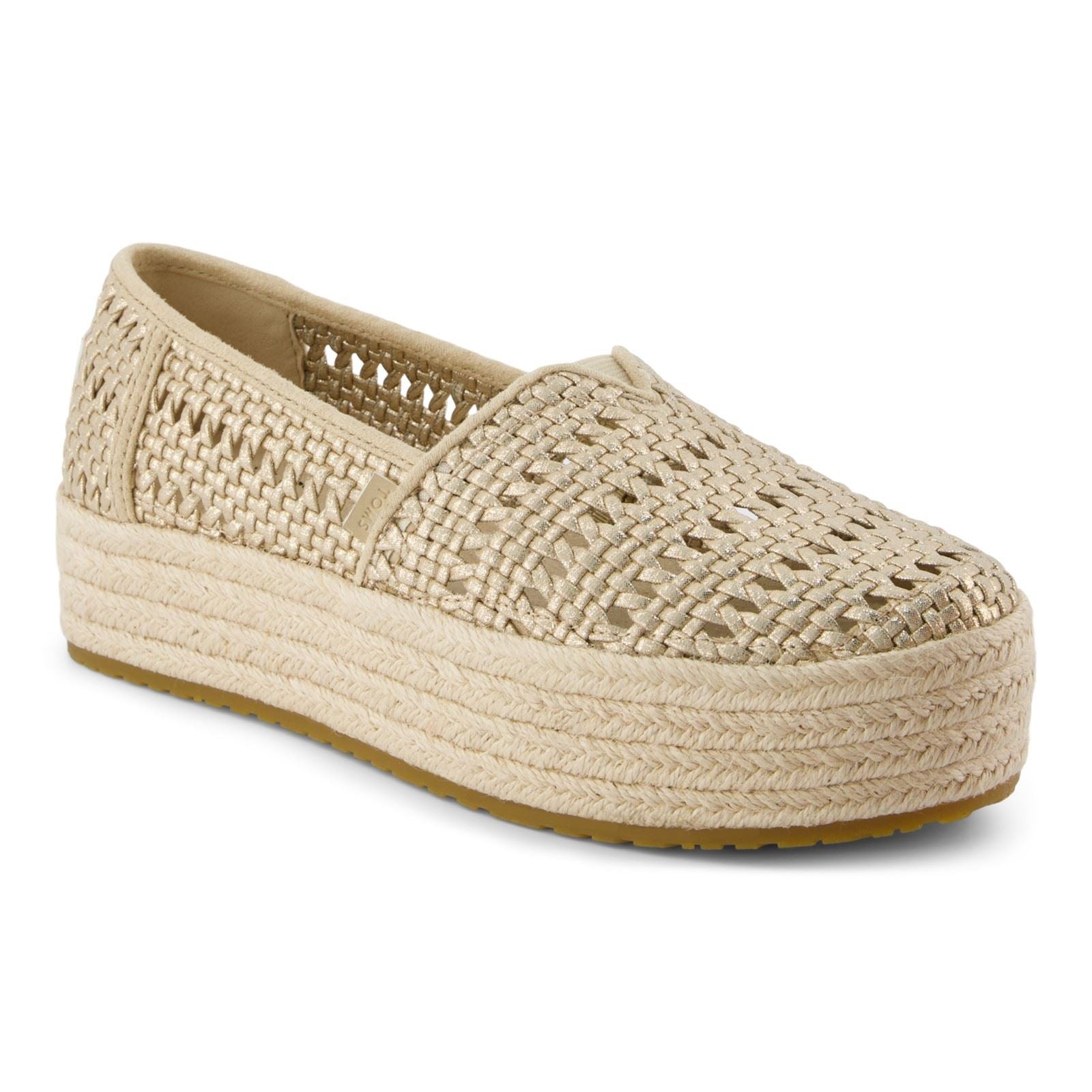 TOMS Valencia Textile Women's Champagne Espadrilles
