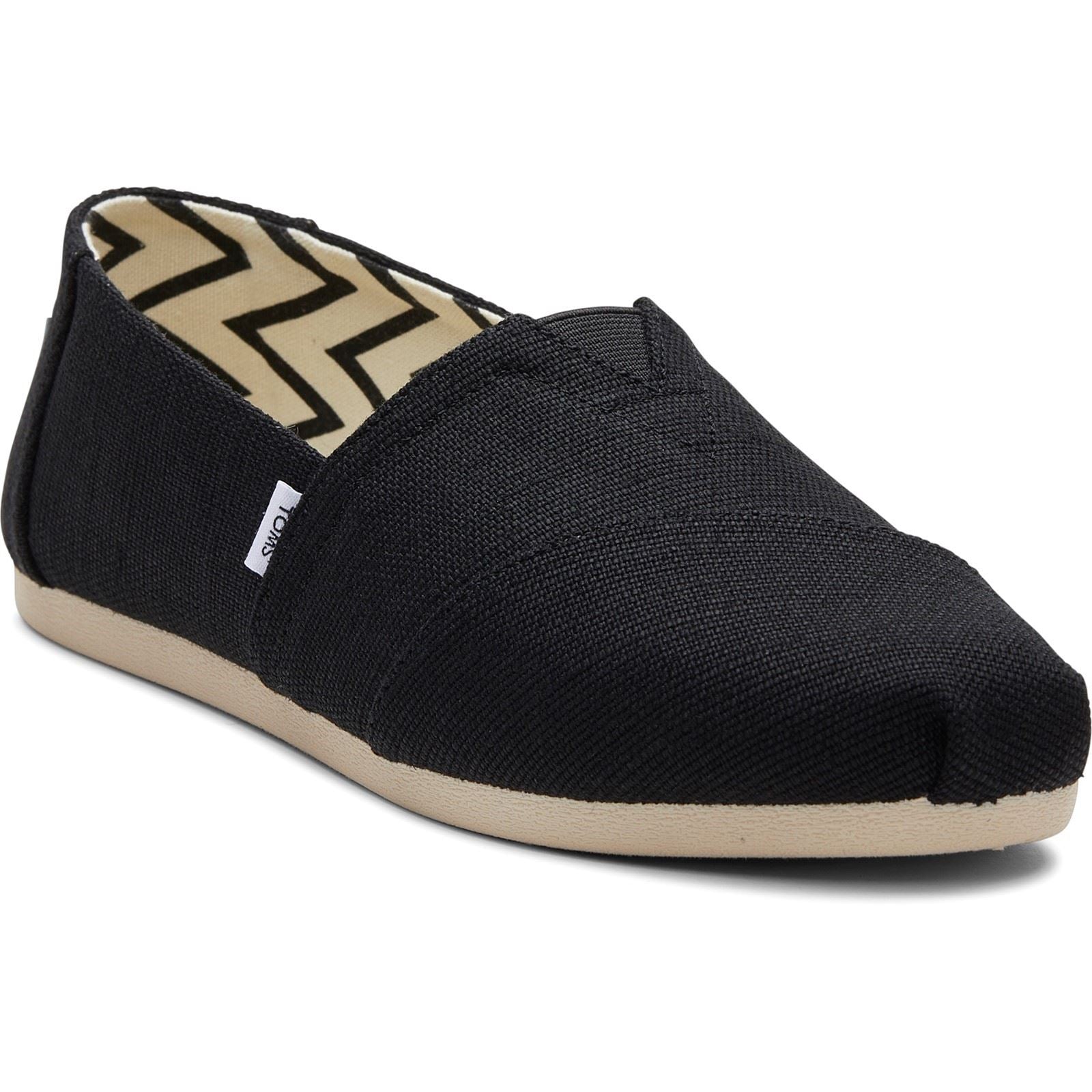 TOMS Alpargata Cotton Women's Black Espadrilles