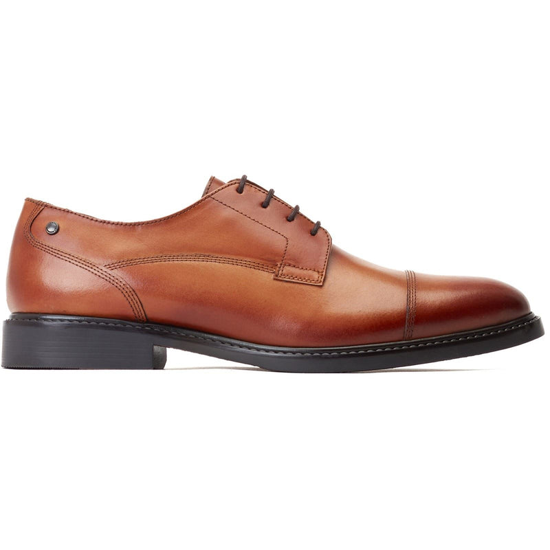 Base London Magnus Leather Men's Burnt Tan Oxford Shoes