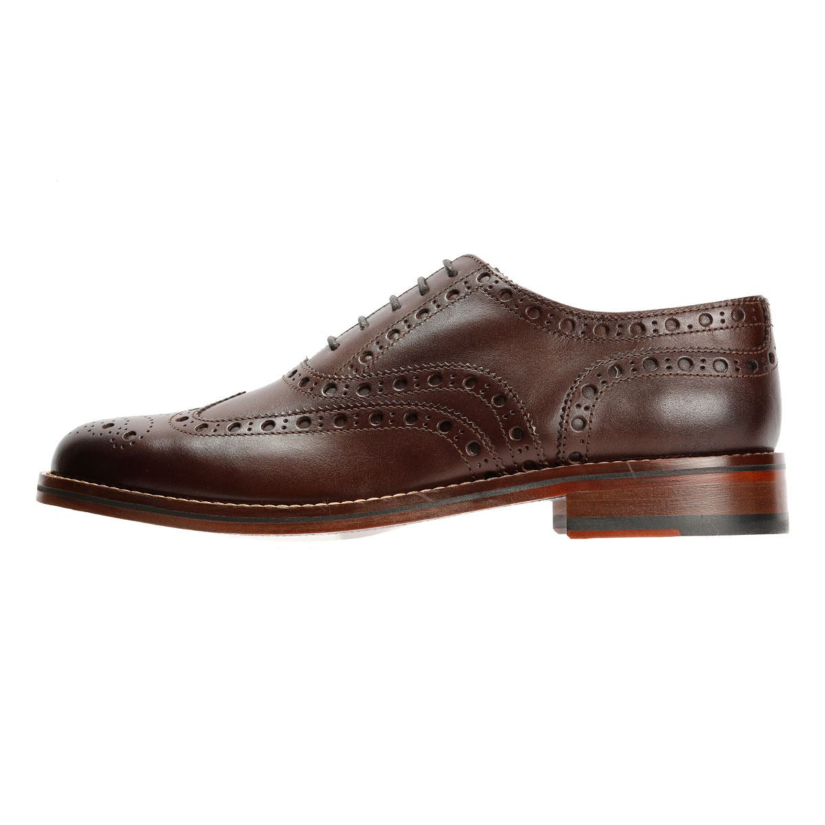 Chapman & Moore Oxford Brogue Leather Men's Mahogany Shoes