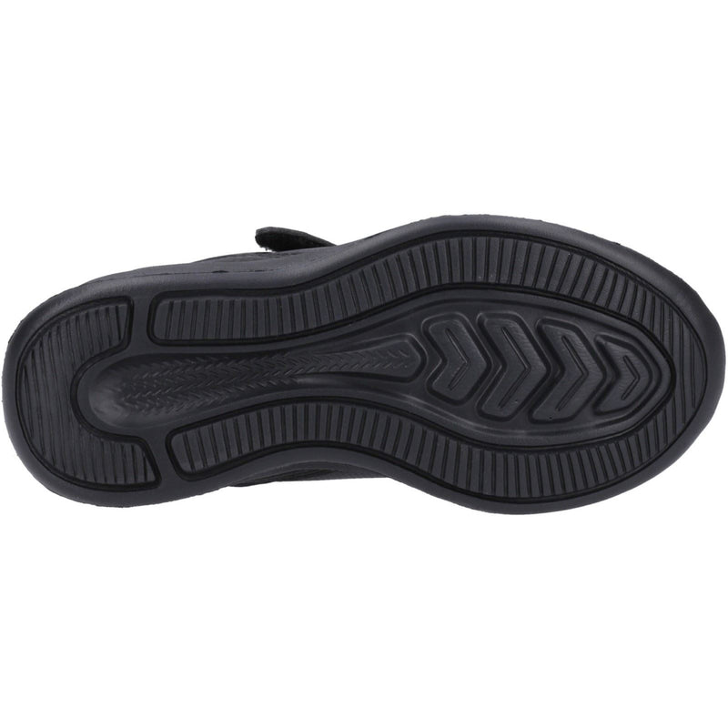 Hush Puppies Marling Bungee Lace Senior Black Shoes - UK 6