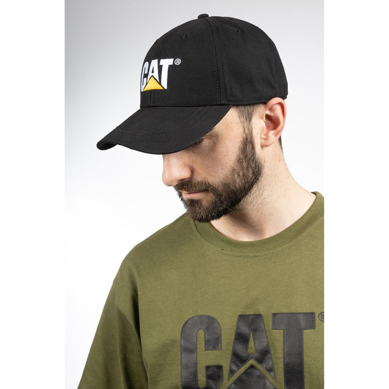 Caterpillar Trademark Cotton Black Baseball Caps