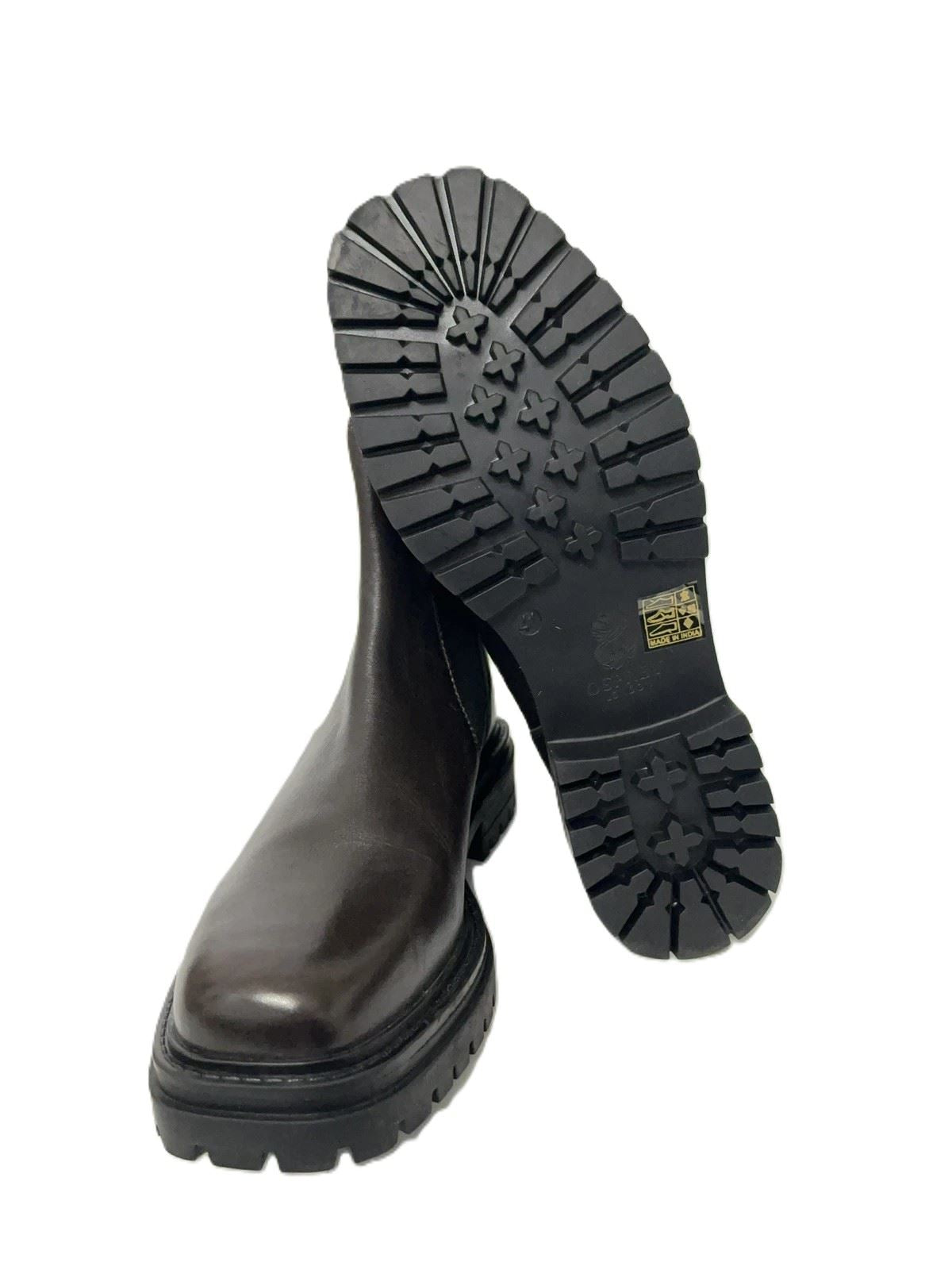 Osprey London The Guildford Chelsea Leather Women's Chocolate Boots